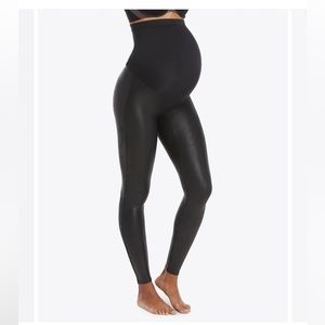 SPANX Mama Faux Leather Leggings